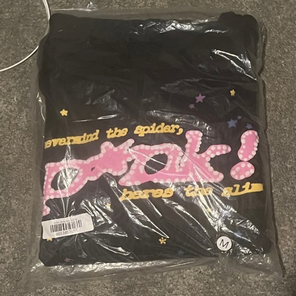 Sp5der Hoodie, Medium, Black